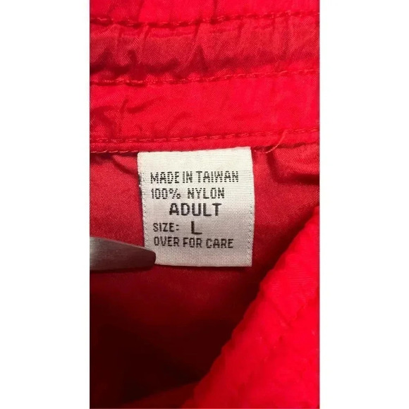 Vintage Mens Adventure Team Marlboro Nylon Drawstring Track Pants Red Size Large - Picture 6 of 12